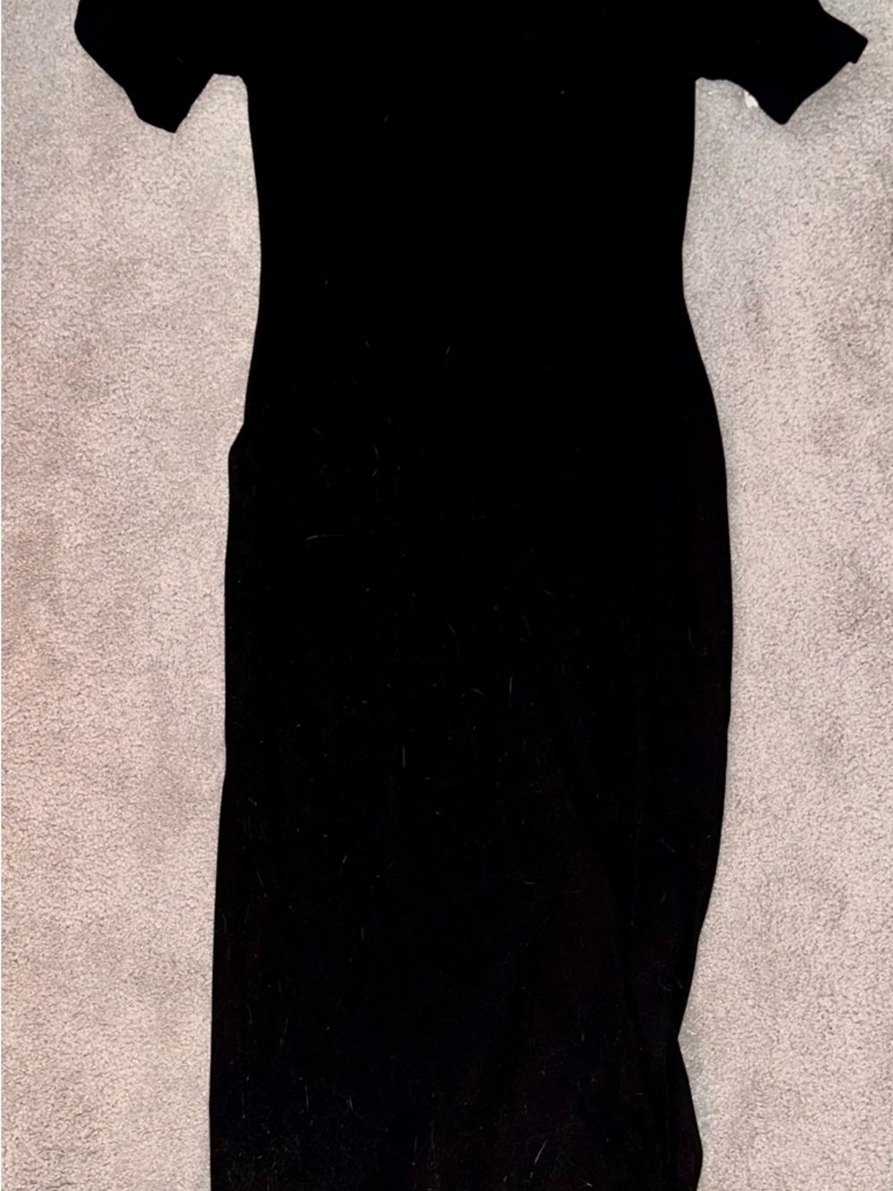 Old Navy Black Maxi Dress with Short Sleeves